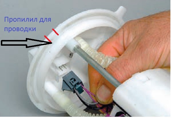 Замена сетки топливного насоса и датчика топлива (разборка топливного модуля) Ни