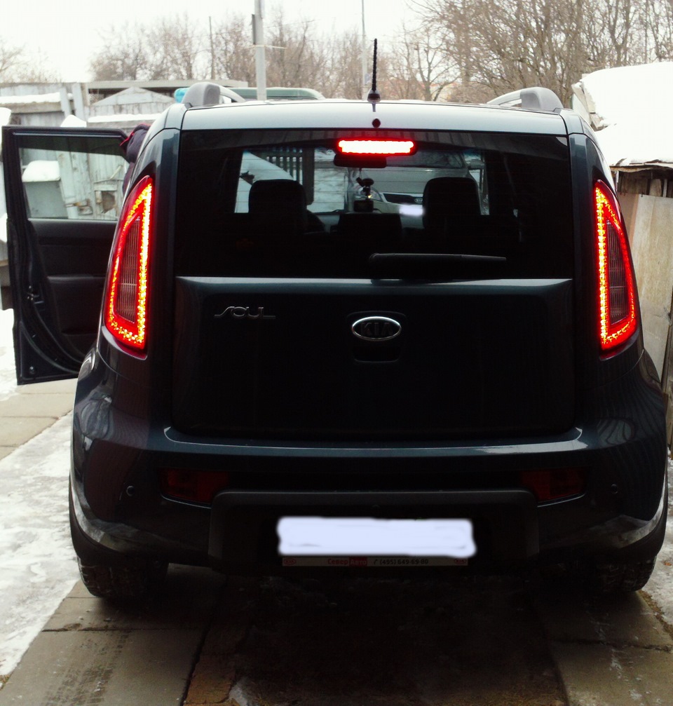 Как снять задний фонарь киа соул Установил задние фонари от KIA SOUL 2012 г. (часть 2) - KIA Soul (1G), 1,6 л, 20