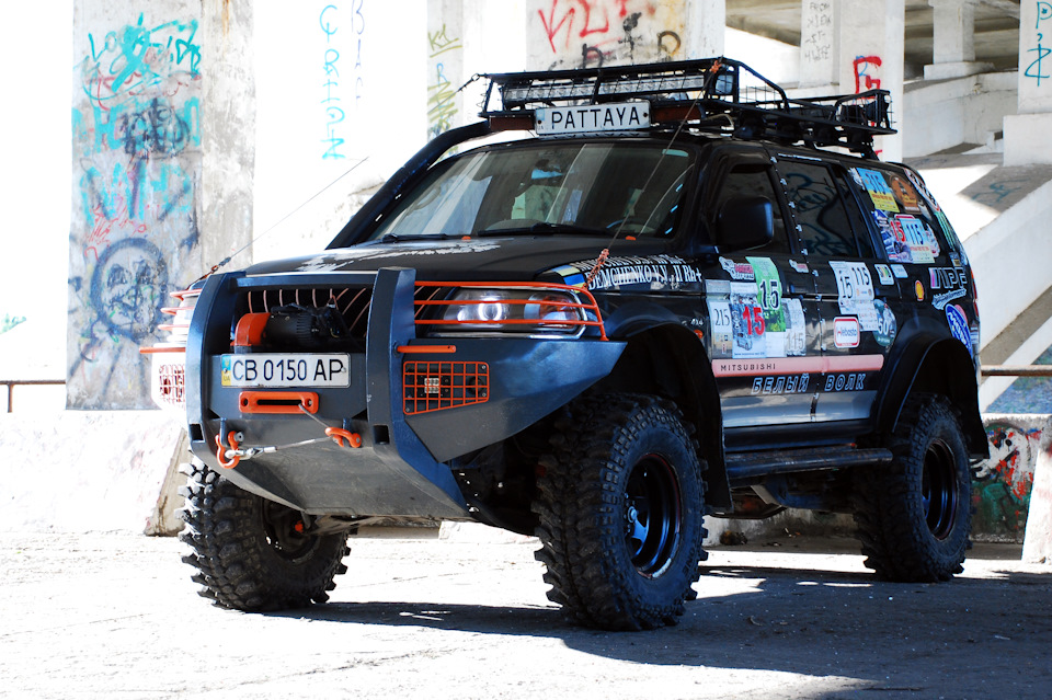 Фото паджеро 2 тюнинг японии Силовой передний бампер для Паттаи. Версия 2. - Mitsubishi Pajero Sport (1G), 3 