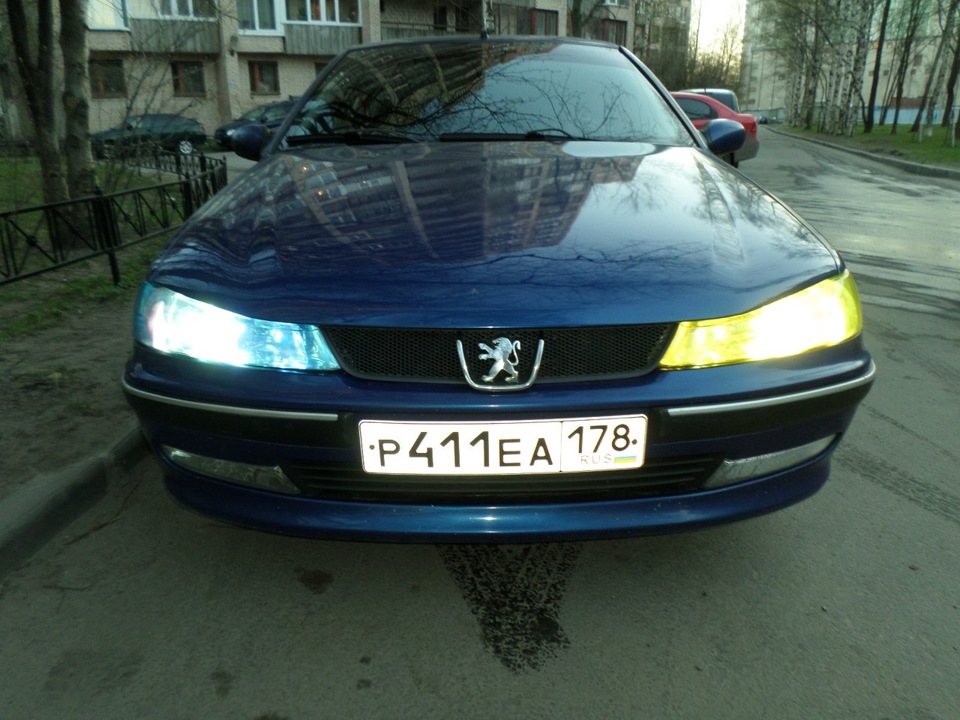 поставил обе фары — Peugeot 406, 2 л, 2001 года | стайлинг | DRIVE2