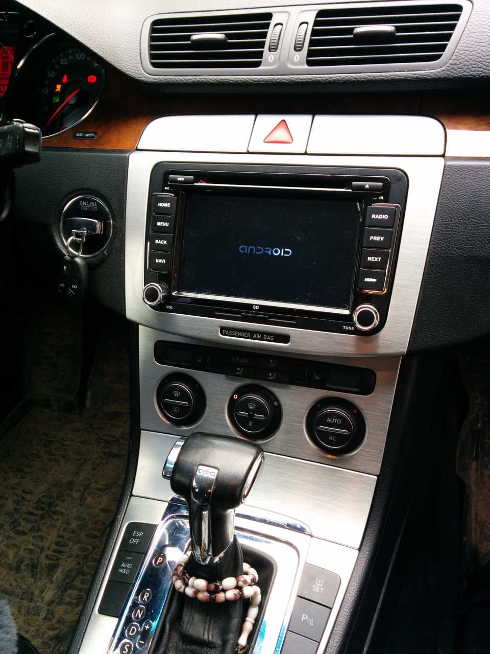 Головное устройство на андройде — Volkswagen Passat B6, 2 л, 2008 года ...