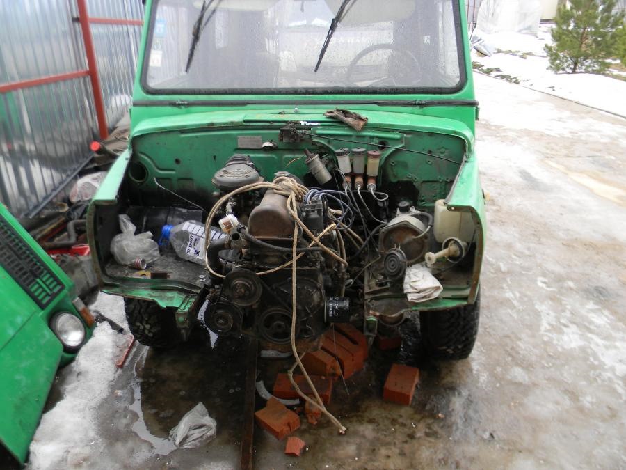 Установка двигателя — ЛуАЗ 969, 1,6 л, 1991 года | тюнинг | DRIVE2