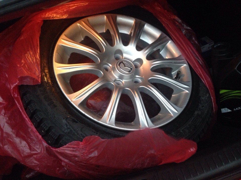 Покупка зимних колес — Mazda 3 (1G) BK, 1,6 л, 2008 года | колёсные ...