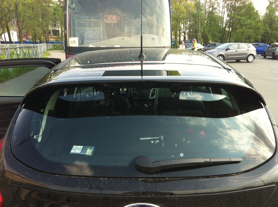 Отчет по установке спойлера — Ford Focus III Hatchback, 2 л, 2013 года ...