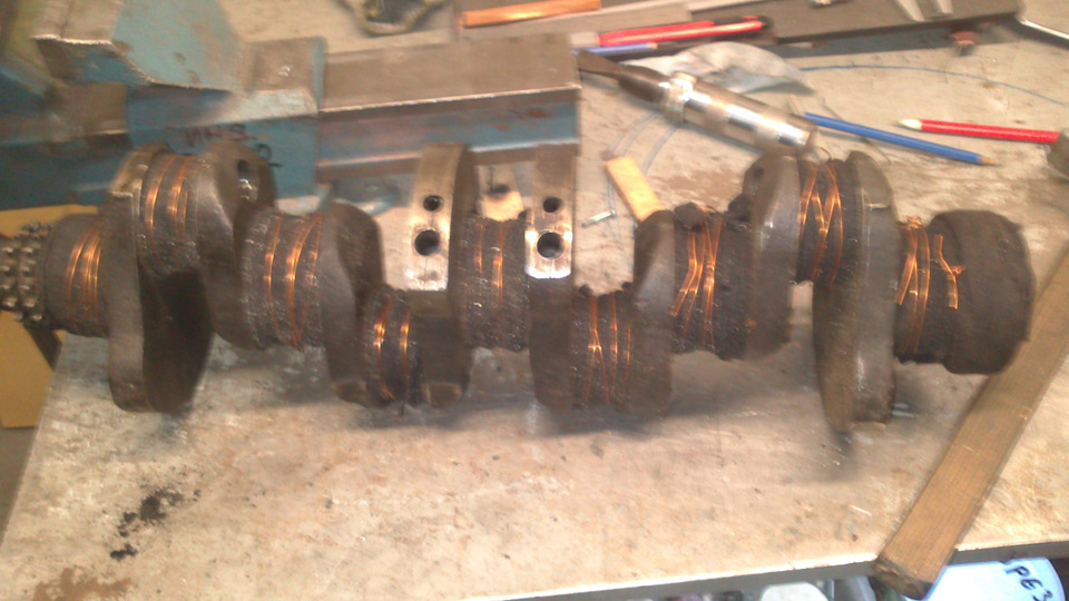 чистка коленвала. — ИЖ Москвич 412, 1,5 л, 1977 года | своими руками ...