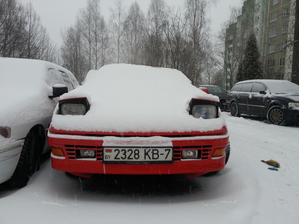 Ford Probe в снегу