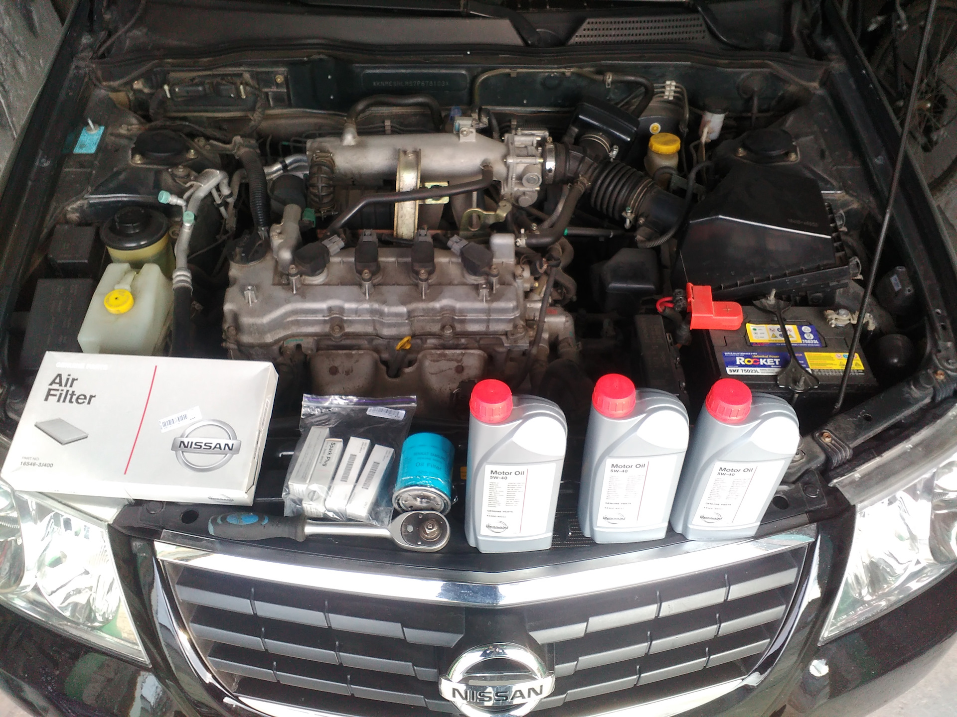 Замена масла_ Плановое ТО_ — Nissan Almera Classic (B10), 1,6 л, 2007 ...