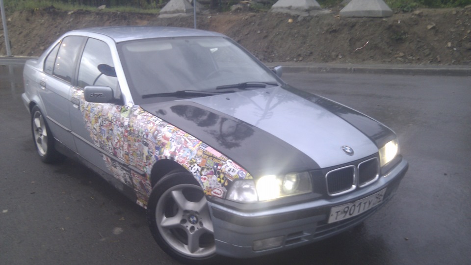Тросик капота. — BMW 3 series (E36), 1,8 л, 1992 года | своими руками ...