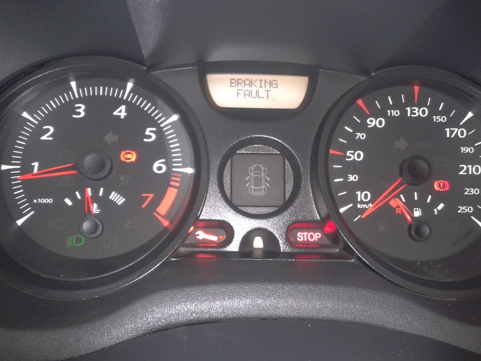 Braking fault рено меган. Braking fault рено меган