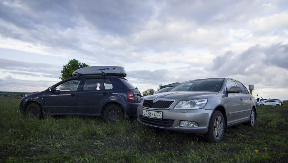 и моя засветилась) Бокс-тема для таких выездов! — Skoda Fabia Mk1