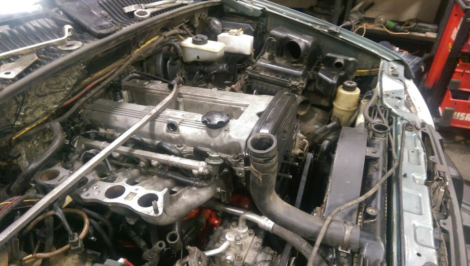 Сборка двигателя Kia Sportage I — KIA Sportage (1G), 2 л, 2000 года ...