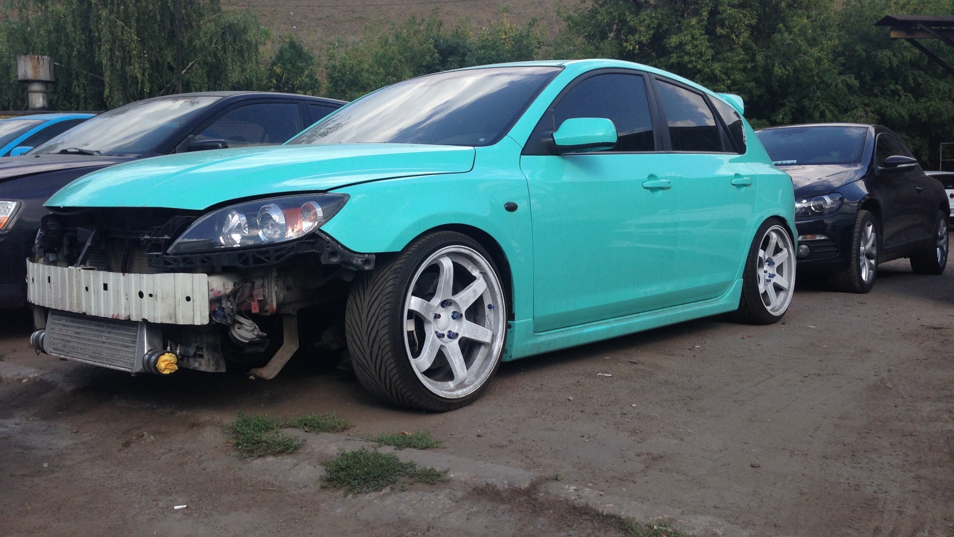 Mazda 3 MPS (1G) 2.3 бензиновый 2008 | «New life Mint Rowdy» на DRIVE2