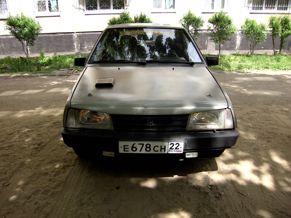 капот БЭД- БОЙ:), замки капота и воздухозаборник! — Lada 2108, 1,3 л ...
