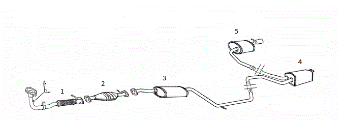 Схема выхлопной системы форд фокус 2