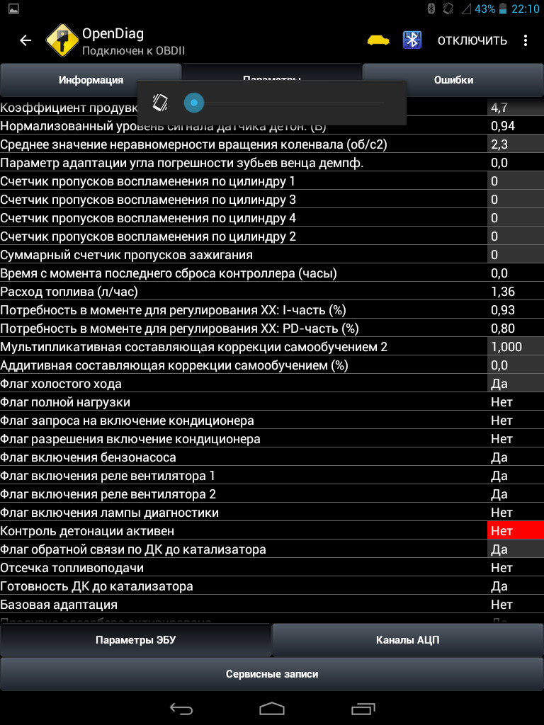 Opendiag диагностика гранта лада