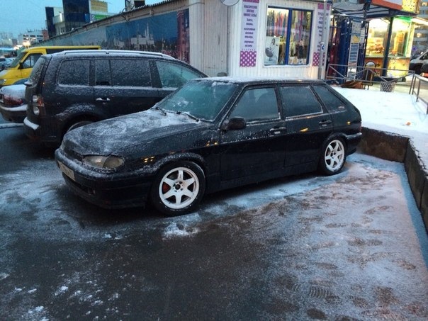 25df14s 960 ваз 2114 белая с черной крышей