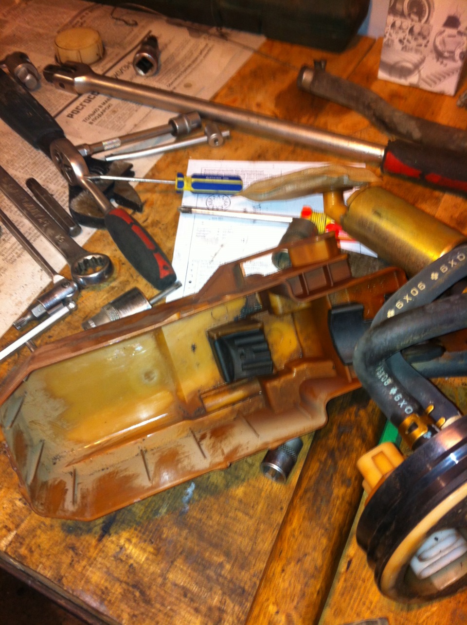 Чистка сеточки бензонасоса — Nissan Primera (P11), 1,8 л, 1996 года ...