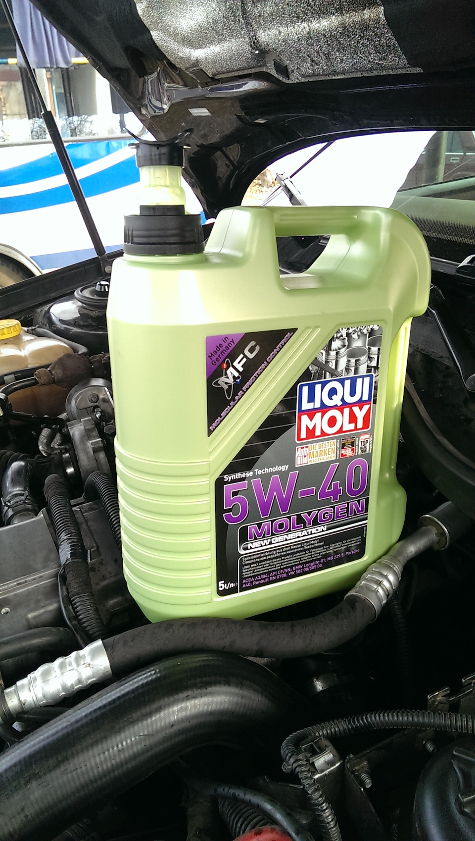 Расходники+масло Liqui Moly 5W40 Molygen — Opel Omega B, 2,2 л, 2001 ...