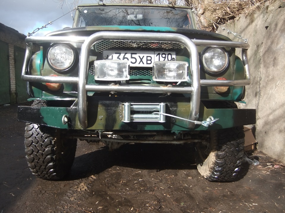 Установка лебёдки и защиты тяг — УАЗ 31519, 2,4 л., 1998 года | своими ...