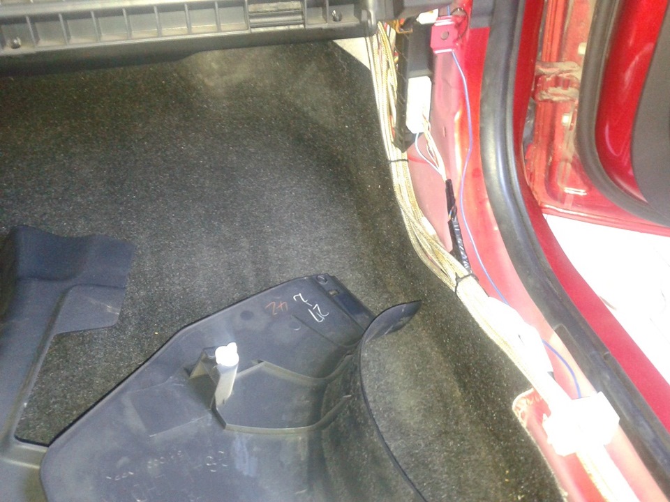 Автозвук. Линейные провода. Запуск — Mitsubishi Lancer X, 2 л, 2008 ...