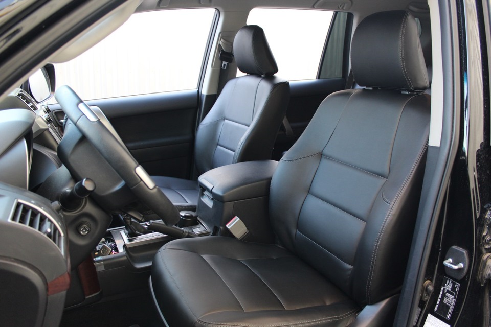 Прадо 150 кузов . Пошив чехлов из черной экокожи Toyota Land Cruiser ...
