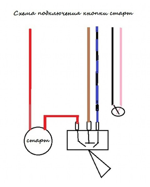 Схема подключения кнопки старт стоп на ваз 2106