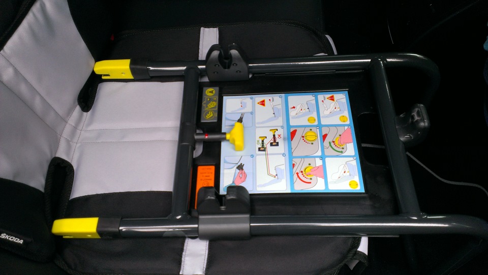 Рамка ISOFIX для детского сиденья — Skoda Octavia Combi A5 Mk2, 1,8 л ...