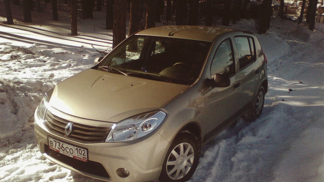 Renault Sandero 1G 1.6 бензиновый 2010 | машина бати на DRIVE2