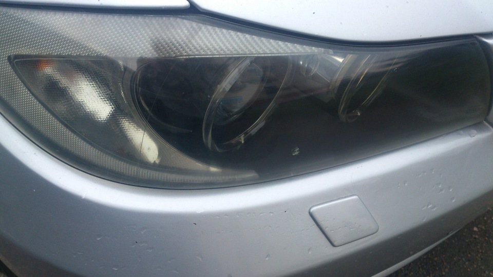 Промывка фар изнутри, и полировка. — BMW 3 series (E90), 2 л, 2005 года ...