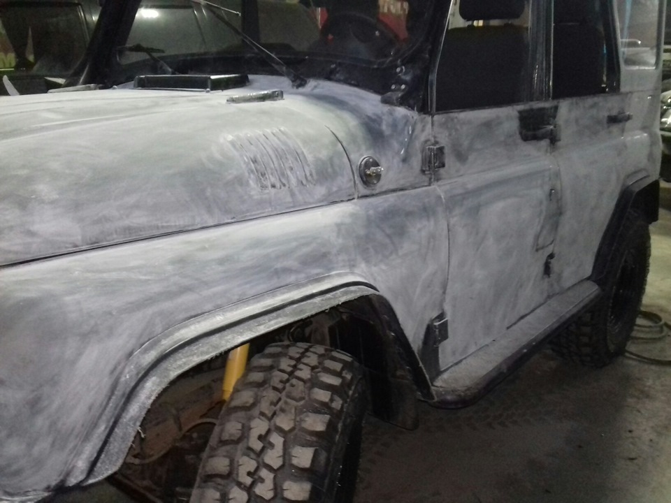 Снова готовим очередной уаз к покраске Раптором — DRIVE2