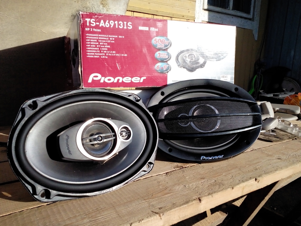 Установка овалов Pioneer TS-A6913IS, part 1 — Lada 21061, 1,5 л, 1996 ...