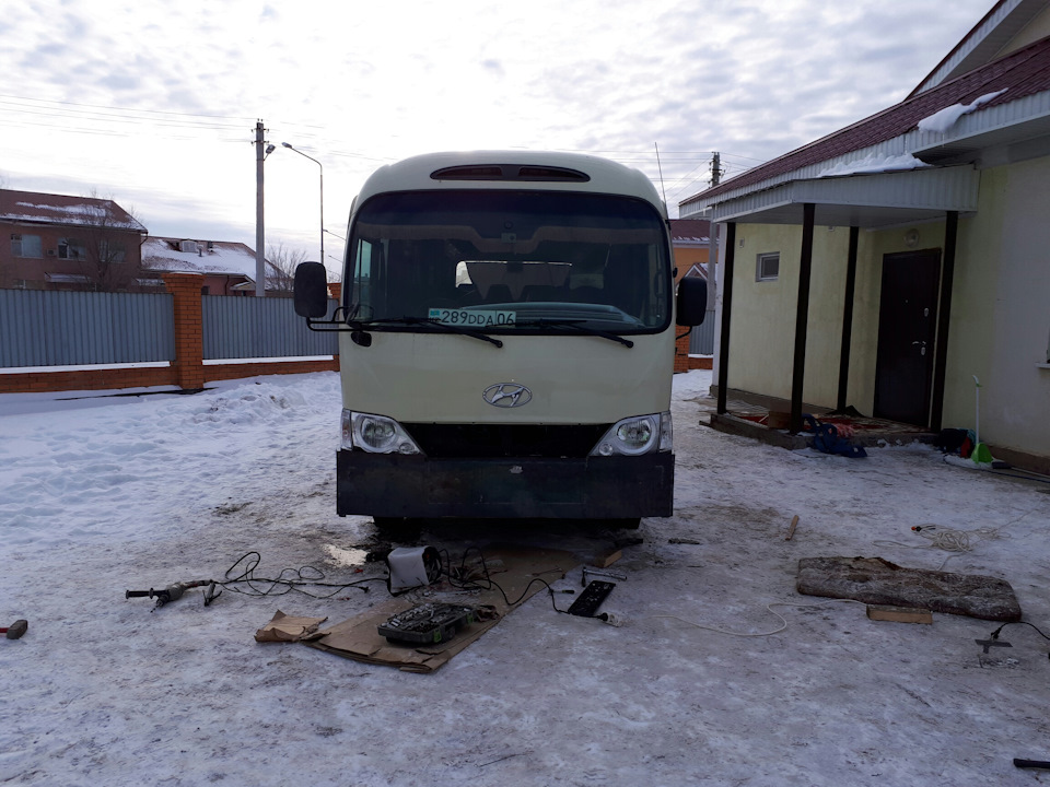 Железный бампер — Hyundai HD 72, 3,9 л, 2013 года | тюнинг | DRIVE2