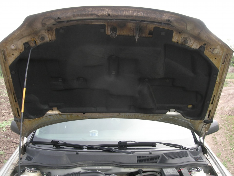 Заводская шумка капота — Opel Astra G, 1,4 л, 2006 года | запчасти | DRIVE2