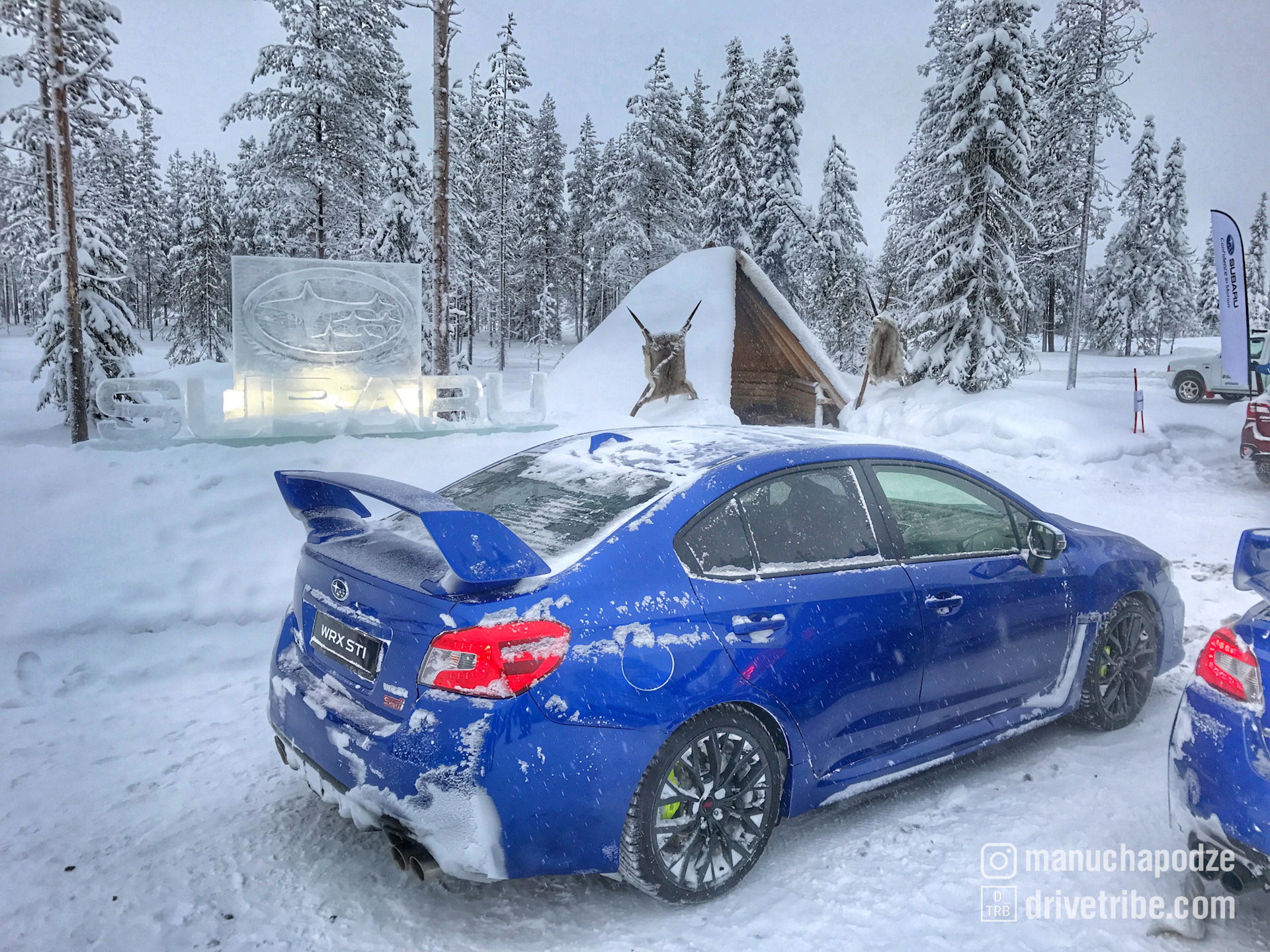 Аватар квадратный Subaru снег.