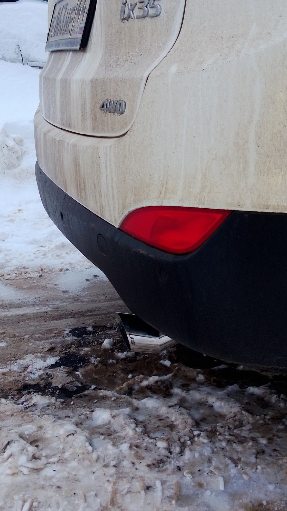 насадка на глушитель — Hyundai ix35, 2 л, 2012 года | тюнинг | DRIVE2