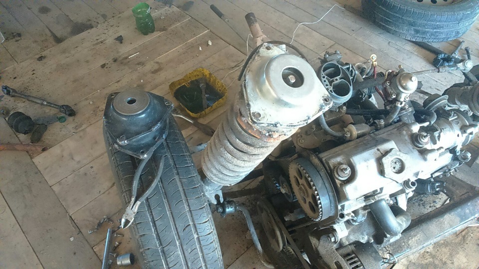 решил немного приподнять передок — Lada 11113 Ока, 0,8 л, 2002 года ...