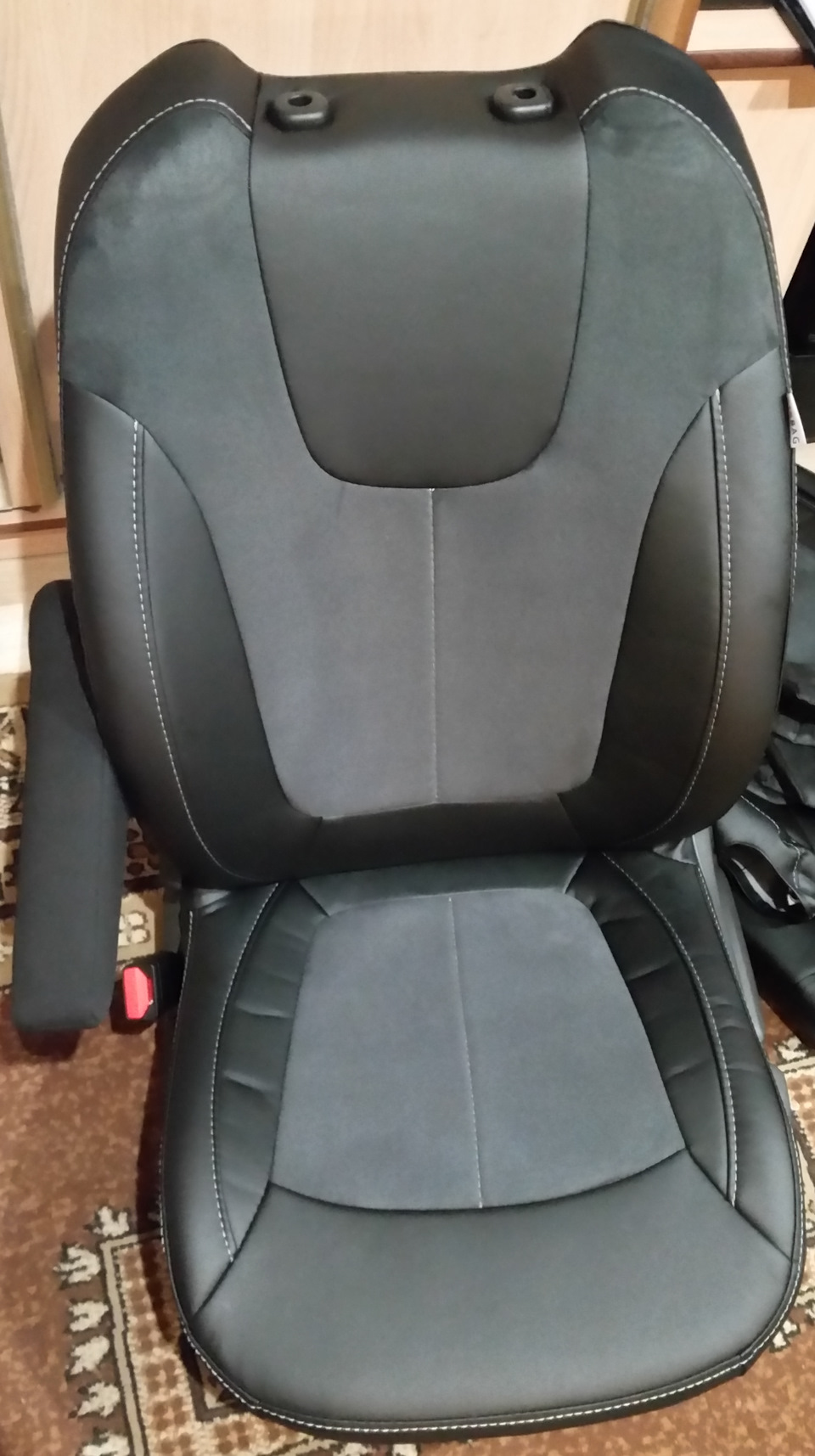 как одеть чехлы на сиденья автомобиля рено каптур