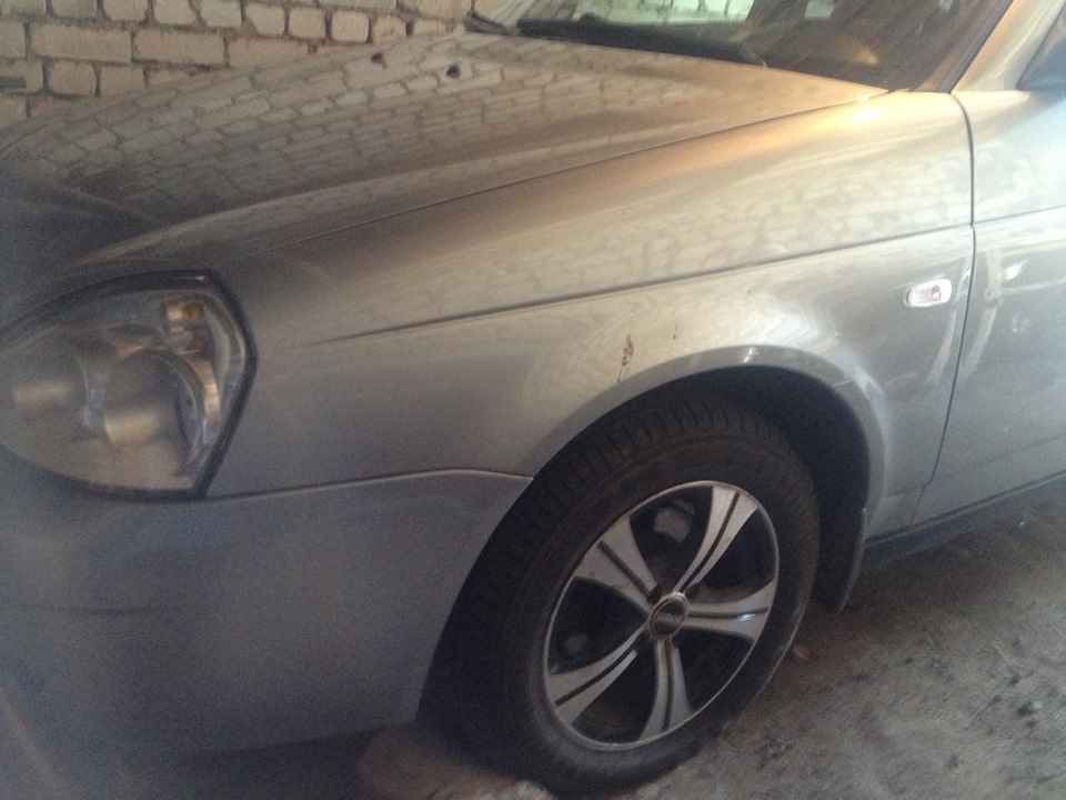 Белые повторители поворотов — Lada Приора седан, 1,6 л, 2007 года ...