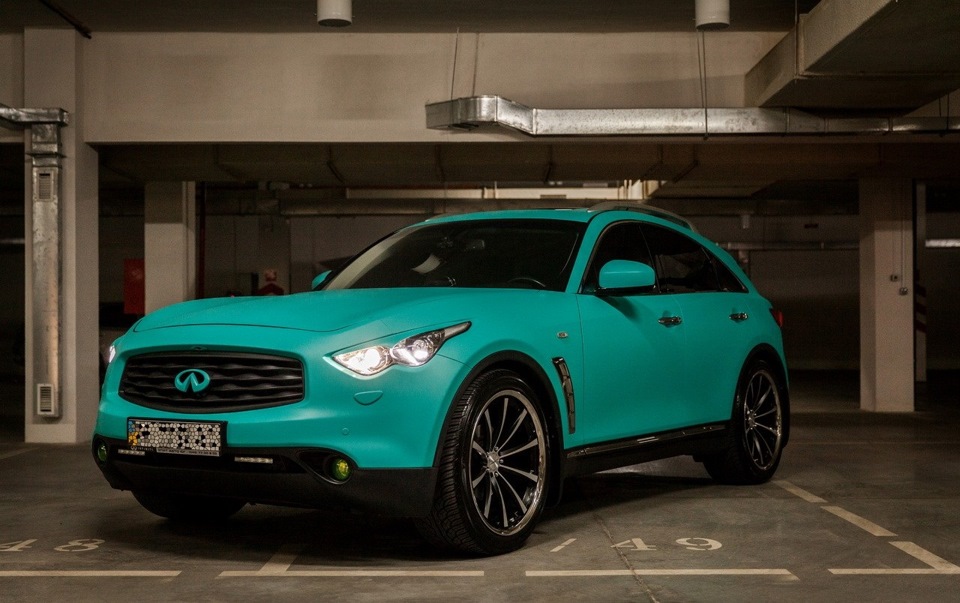 Infiniti fx35 зеленая