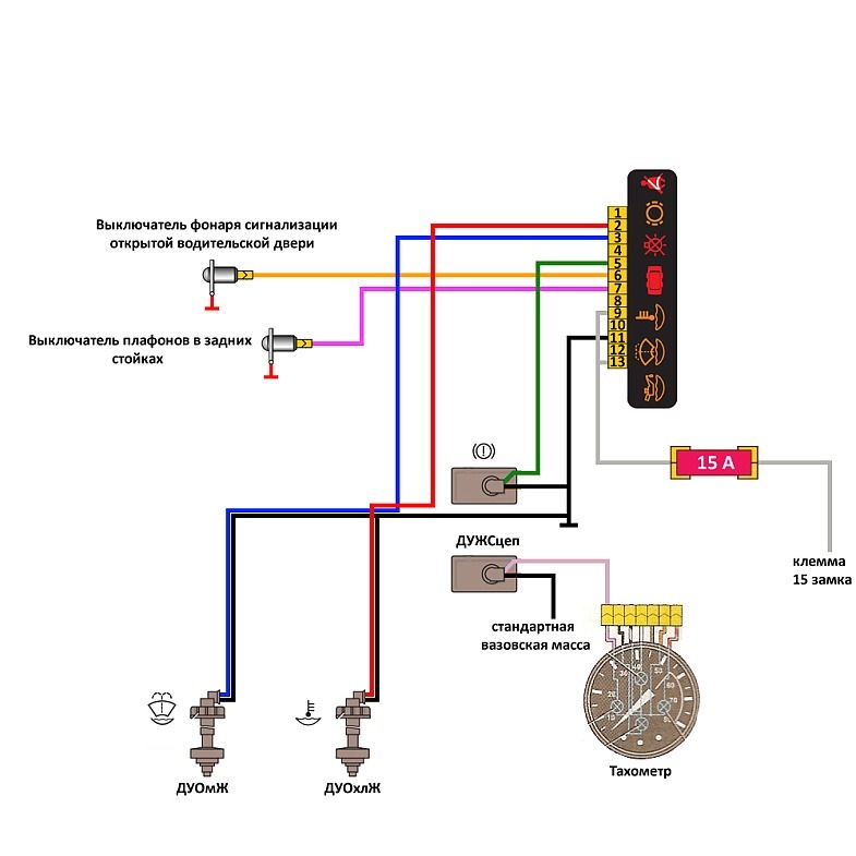 Электрическая Схема Ваз 2114 Инжектор 8 Клапанов