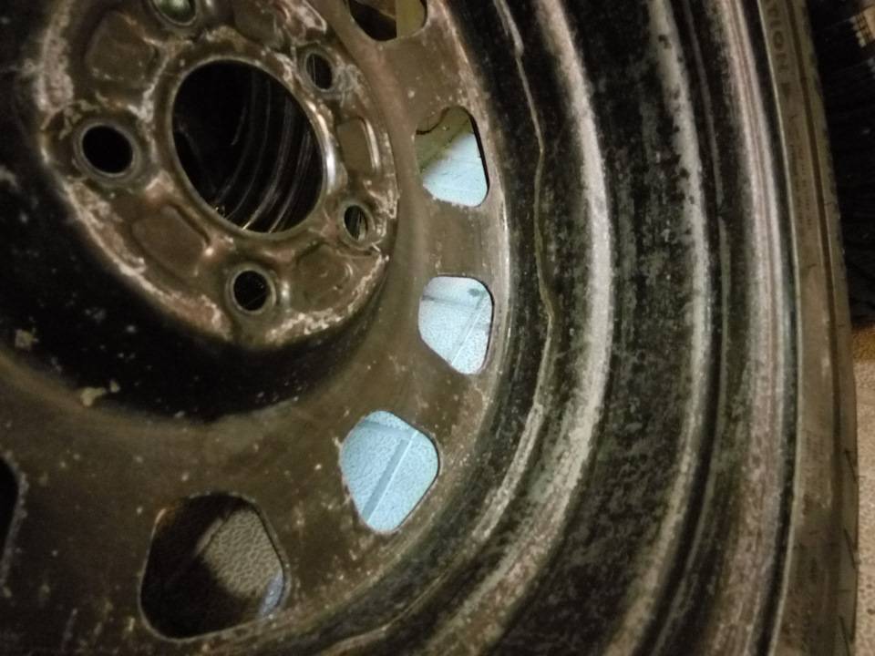 Красим железные колеса — Dodge Caliber, 1,8 л, 2007 года | колёсные ...