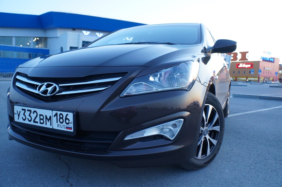 Реснички на коричневый рестайл! — Hyundai Solaris, 1,6 л, 2015 года ...