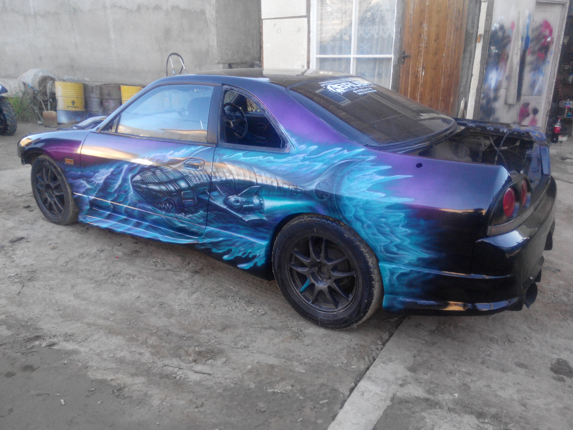 Nissan Skyline GTR r34 аэрография