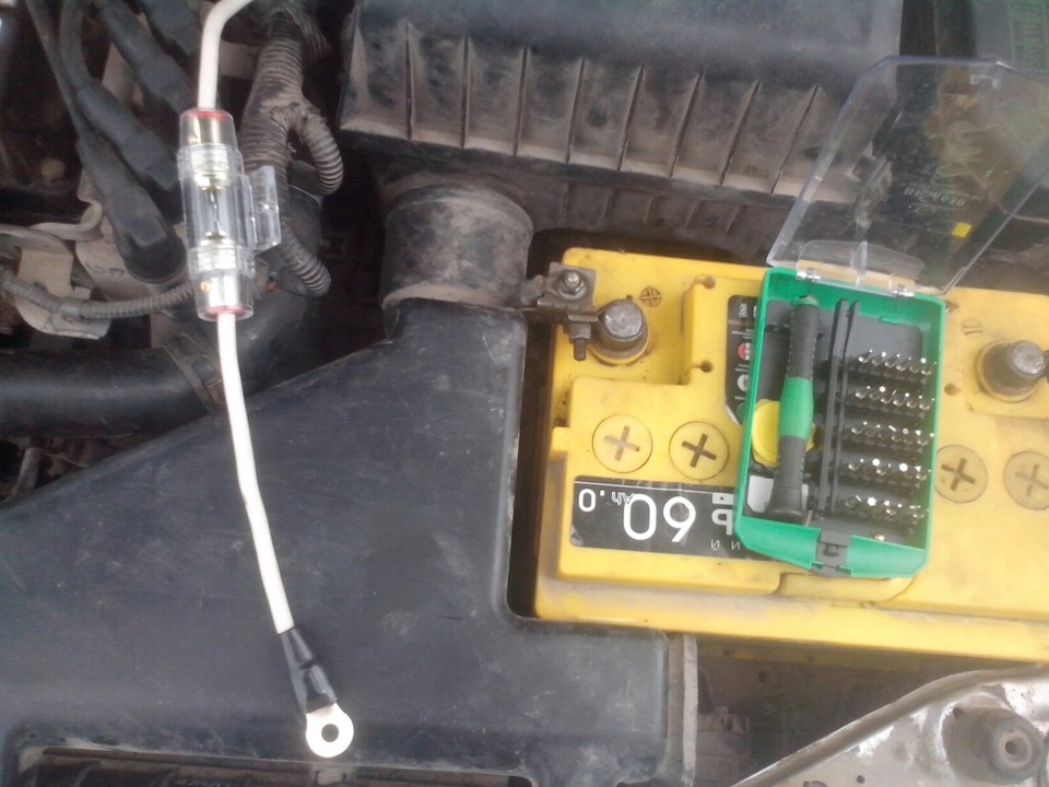 Замена плюсового кабеля к сабвуферу, от капота к багажнику) — Hyundai ...