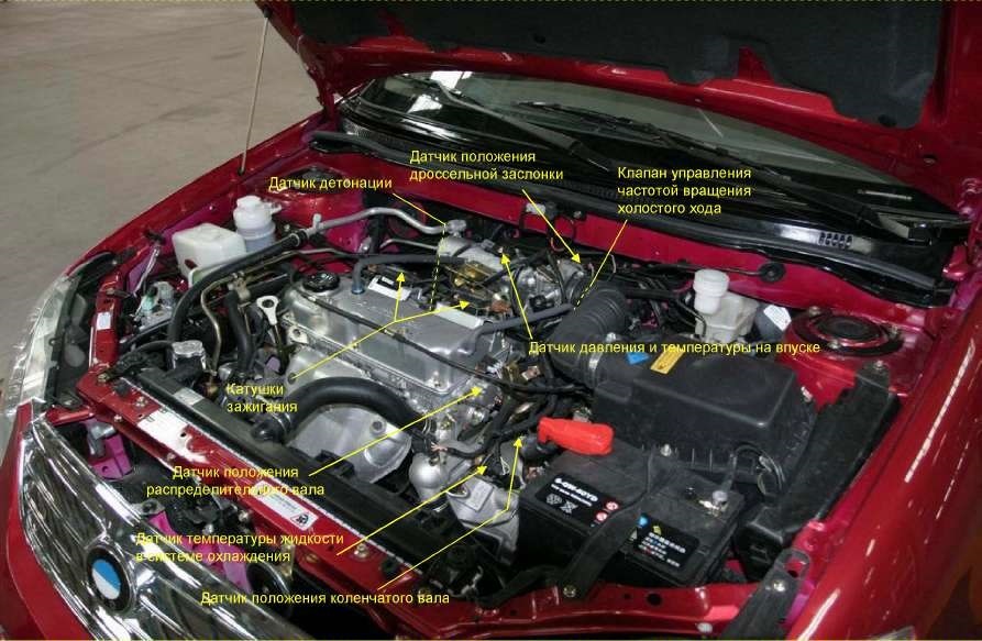Расположение датчика коленвала byd f3