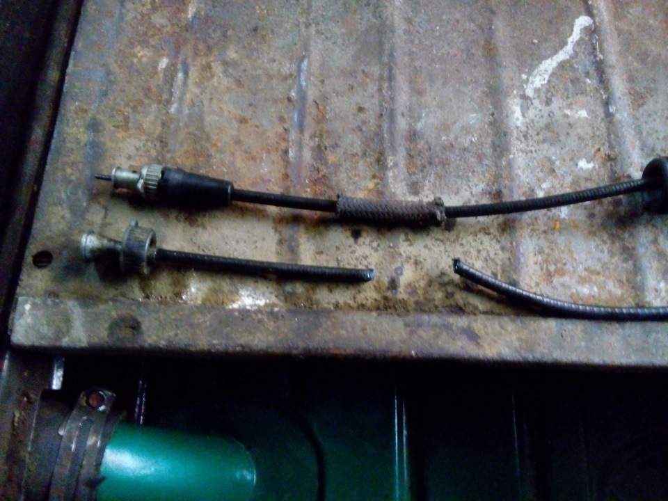 вот собственно вот таким не хитрым способом соединил два разных троса — ИЖ 2715