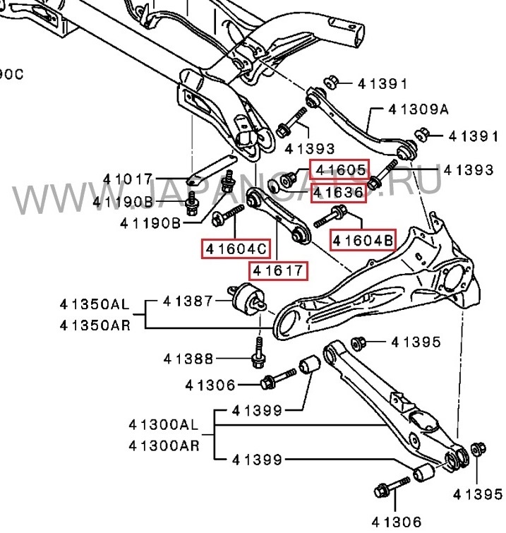 Передняя подвеска митсубиси асх схема