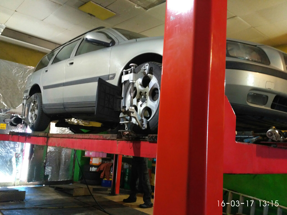 Регулировка развала/схождения — Volvo V70 II, 2,4 л, 2003 года | визит ...