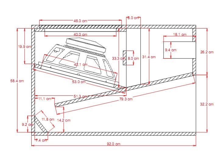 Рупорный сабвуфер чертежи