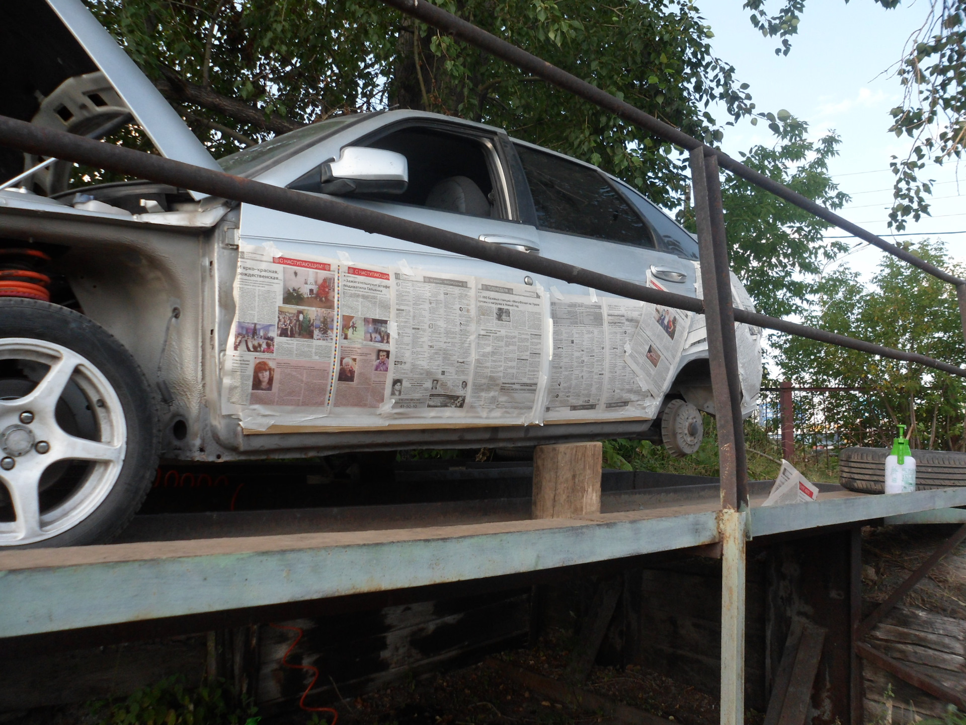 Антикоррозийная обработка кузова. Часть 3. Грунтуем всё… — Lada 21124, 1,6  л, 2008 года | кузовной ремонт | DRIVE2